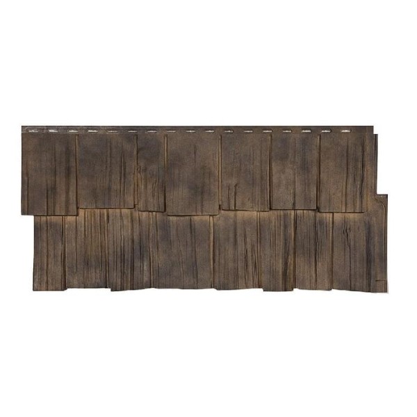 Фасадная панель T-Сайдинг- Щепа Дуб ЭКО-2 Орех купить в Пушкино