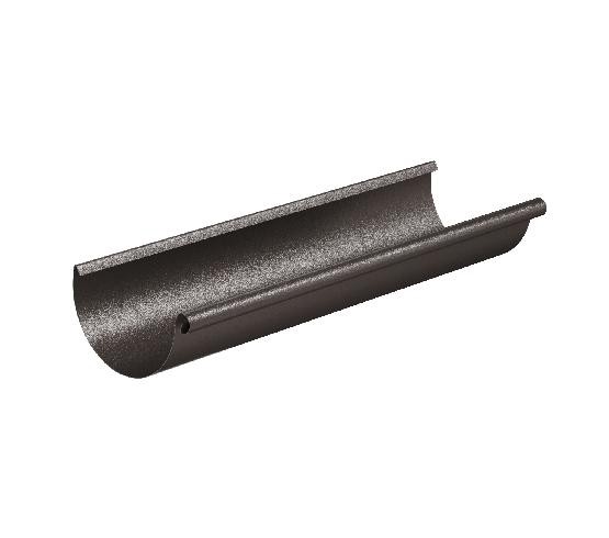 Водосток Aquasistem, Система 125/90 - Желоб водосточный 3 метра RR 32 Тёмно-коричневый matt купить в Пушкино