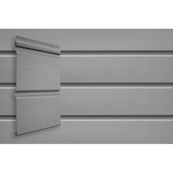 Виниловый сайдинг Grand Line Double-Брус Серый купить в Пушкино