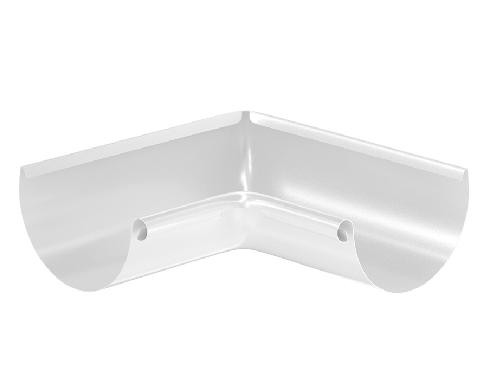 Водосток Aquasistem, система 150/100 - Угол желоба, внутренний 90° RAL 9003 Белый купить в Пушкино