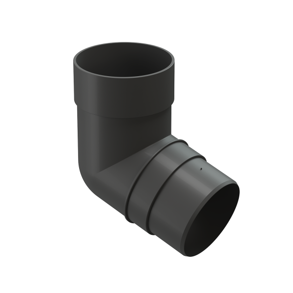 Колено 72˚ для водосточной трубы Docke Premium Графит купить в Пушкино