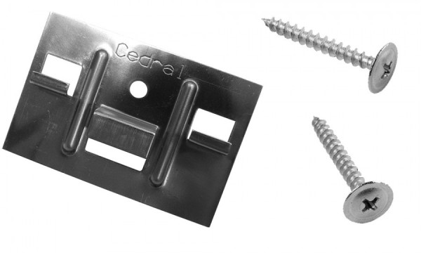 КЛЯММЕР + САМОРЕЗЫ 3,9Х30ММ ДЛЯ CEDRAL CLICK 250 ШТ (ПО ДЕРЕВУ) купить в Пушкино