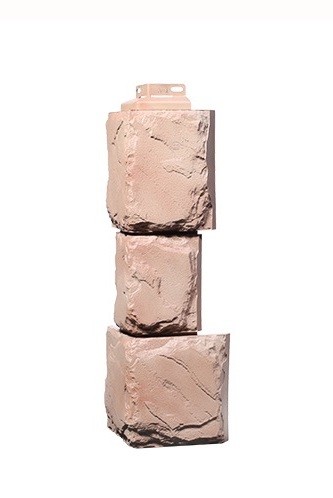 Угол наружный «Камень крупный» Терракотовый купить в Пушкино