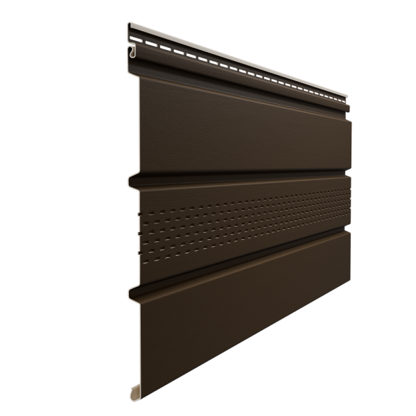 Софит Элит с центральной перфорацией Коричневый (темный дуб) купить в Пушкино