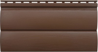 Сайдинг "blockhouse" под бревно, Акриловый Премиум ВН-03, орех тёмный