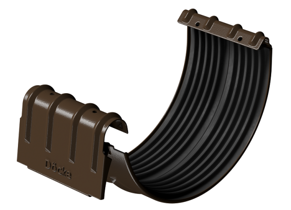 Соединитель желобов D125 Döcke STAL PREMIUM Каштан, (RAL 8017) купить в Пушкино