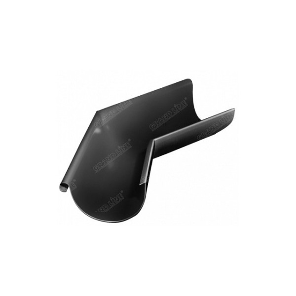 Водосток Grand Line 125x90 – Угол наружный 135° RAL 9005 купить в Пушкино