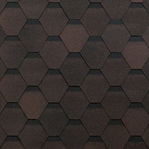 Гибкая черепица Shinglas, коллекция Оптима – Коричневый купить в Пушкино