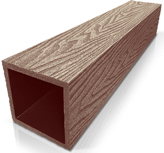 Столб ДПК 3D GardenParkett фактура дерева Светло-коричневый купить в Пушкино