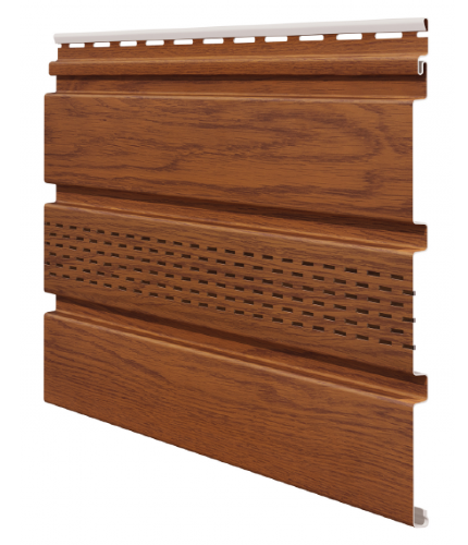 Софит ламинированный VOX NATURE с центральной перфорацией, Золотой-дуб купить в Пушкино