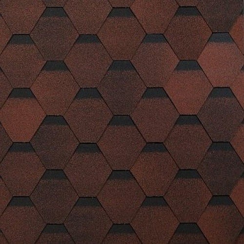 Гибкая черепица Shinglas, коллекция Оптима – Красный купить в Пушкино