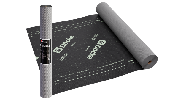 Супердиффузионная мембрана Docke, АT 150 EL трёхслойная, (универсальная с клеевой полосой) купить в Пушкино