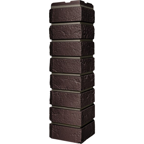 Угол наружный ДАЧНЫЙ Серия Баварский кирпич Темно коричневый купить в Пушкино