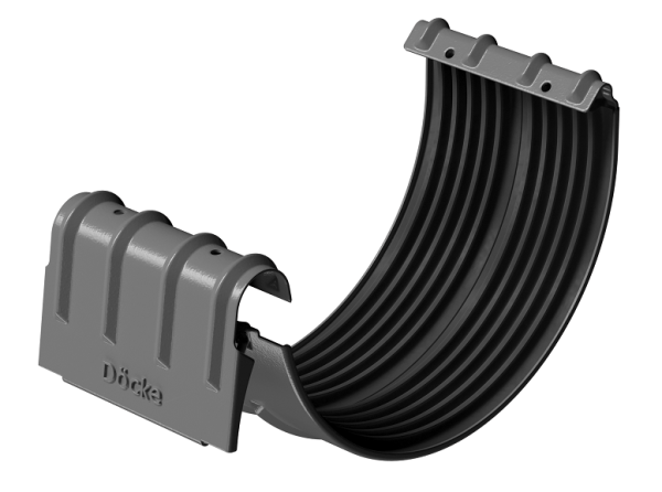 Соединитель желобов D125 Döcke STAL PREMIUM Графит, (RAL 7024) купить в Пушкино