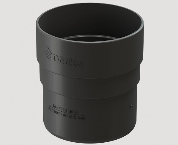 Муфта соединительная ПВХ Docke STANDART серый купить в Пушкино