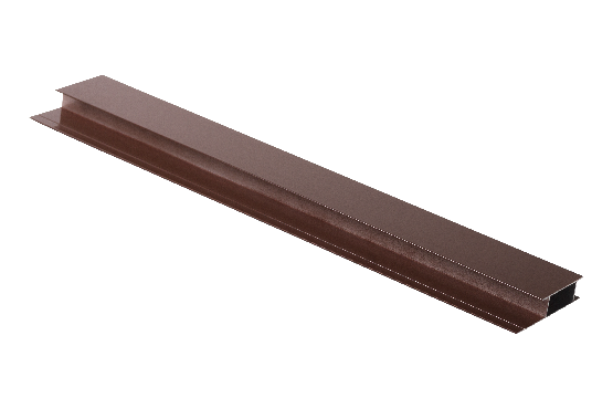 Профиль стыковочный, алюминиевый, бурый купить в Пушкино
