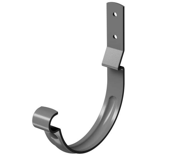 Карнизный крюк короткий (гнутый) D125 Döcke STAL PREMIUM Графит, (RAL 7024) купить в Пушкино
