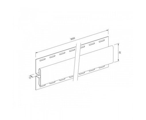 H-профиль для винилового сайдинга VOX STANDART купить в Пушкино