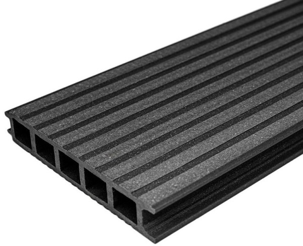 Террасная доска из ДПК бесшовная holzhof, Антрацит купить в Пушкино