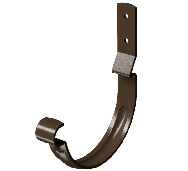 Карнизный крюк короткий (гнутый) D125 Döcke STAL PREMIUM Каштан, (RAL 8017) купить в Пушкино