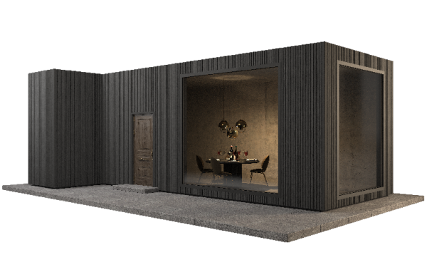 Фасадная панель GRINDERDECO, ДПК,двухсторонняя Серый базальт купить в Пушкино