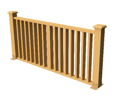 Ограждения декоративное ДПК GRINDERDECO  Риальто песчаник