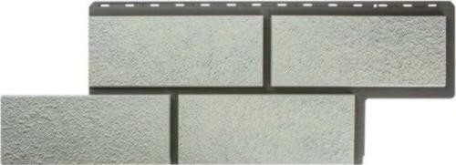 Фасадная панель Альта-Профиль Неаполитанский камень - Белый купить в Пушкино