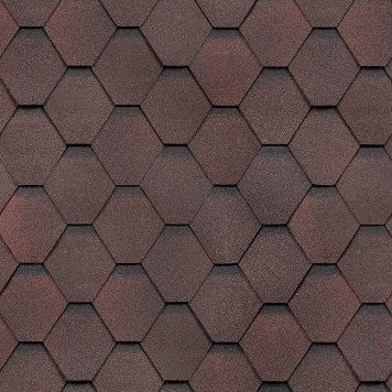 Гибкая черепица Shinglas, серия Классик, коллекция Кадриль – Гранат купить в Пушкино