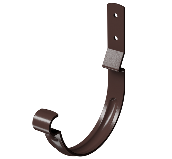 Карнизный крюк короткий (гнутый) D125 Döcke STAL PREMIUM Шоколад, (RAL 8019) купить в Пушкино