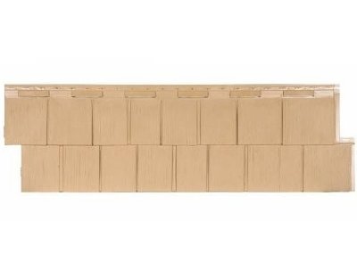 Фасадная панель T-Сайдинг-Щепа пихта ЭКО-1 Бежевый