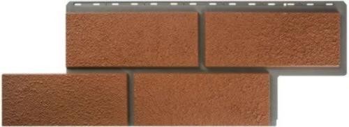 Фасадная панель Альта-Профиль Неаполитанский камень - Терракотовый купить в Пушкино