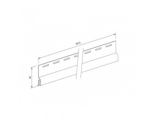 Стартовый профиль для винилового сайдинга VOX STANDART купить в Пушкино