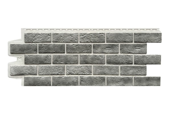 Фасадная панель Grand Line Состаренный кирпич Элит гранит, ШОВ белый купить в Пушкино