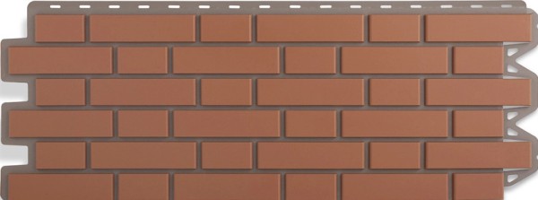 Фасадная панель Альта-Профиль, Кирпич Клинкерный, Красный купить в Пушкино