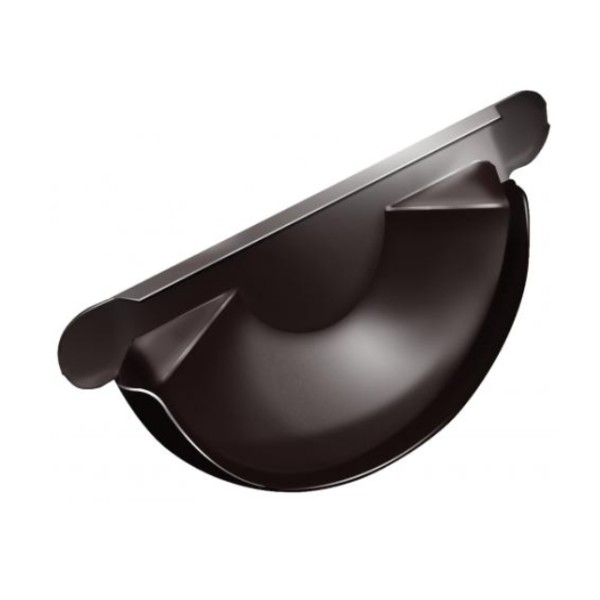 Водосток Grand Line 125x90 – Заглушка желоба RAL 8017 купить в Пушкино