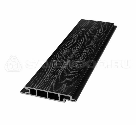 Террасная доска из ДПК SW Padus тангенциальный распил «SaveWood» черный купить в Пушкино
