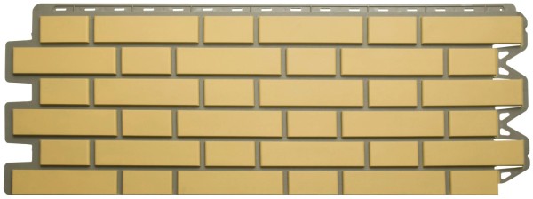 Фасадная панель Альта-Профиль, Кирпич Клинкерный, Желтый купить в Пушкино