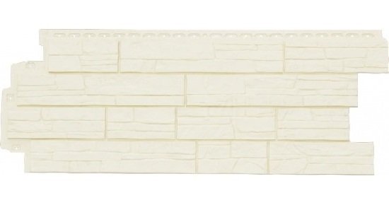 Фасадная панель Grand Line Сланец молочный купить в Пушкино