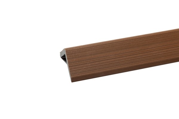 Уголок торцевой Ecodecking Скай коэкструзия 45х45х3000 Тик купить в Пушкино