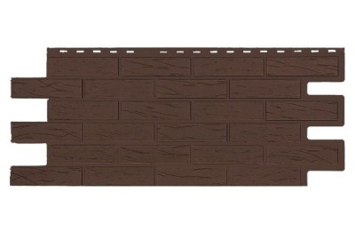 Фасадная панель T-Siding Кирпич Саман Эко Браун