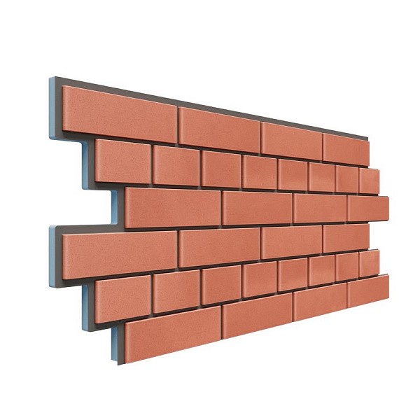 Фасадная термопанель Доломит кирпич 20мм Красный купить в Пушкино