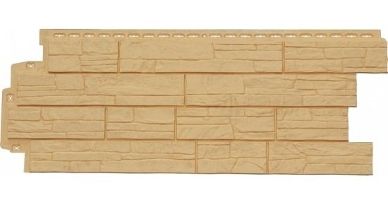 Фасадная панель Grand Line Сланец песочный купить в Пушкино