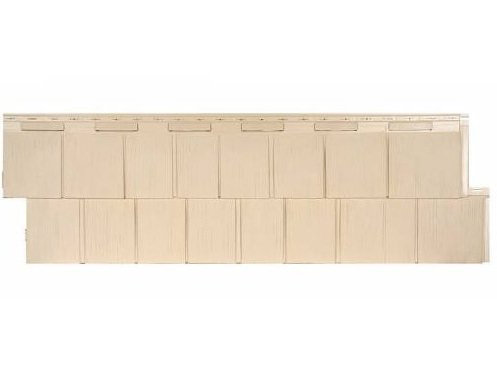 Фасадная панель T-Сайдинг-Щепа пихта ЭКО-1 Желтый купить в Пушкино