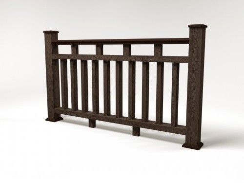 Ограждение из ДПК FG8 венге купить в Пушкино