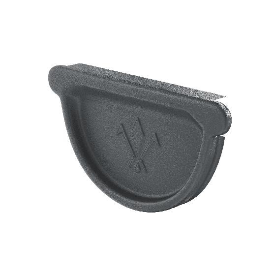 Водосток Aquasistem, Система 150/100 - Заглушка желоба универсальная с резиновым уплотнителем RR 23 Маренго matt купить в Пушкино