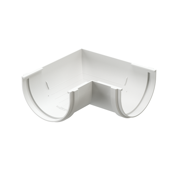 Угол желоба 90˚ Docke Premium ПВХ - Пломбир купить в Пушкино