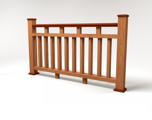 Ограждение из ДПК FG8 терракот купить в Пушкино