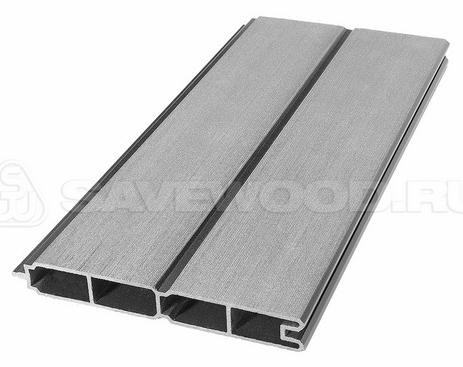 Заборный профиль из ДПК Savewood SW Agger матовый пепельный купить в Пушкино