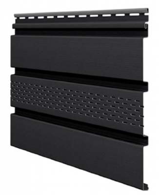 Софит ламинированный VOX UNICOLOR с центральной перфорацией, Графит