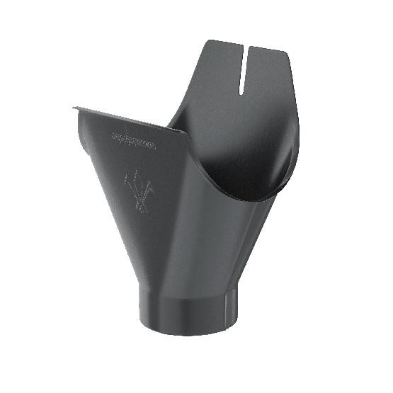 Водосток Aquasistem, система 125x90 - Воронка желоба RAL 7024 Тёмно-серый купить в Пушкино